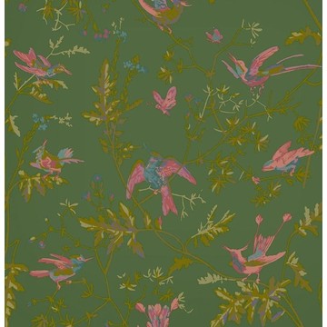 Hummingbirds 124/1005 - Fuchsia &amp; Racing Green